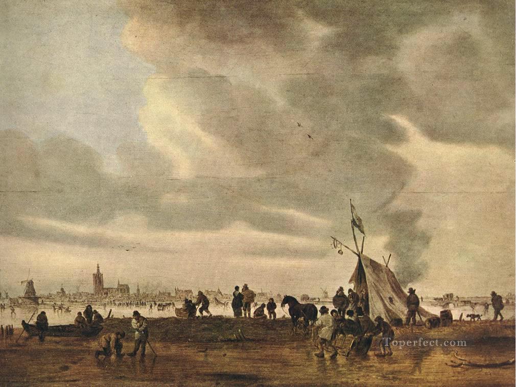 Vista de La Haya en invierno Jan van Goyen Pintura al óleo